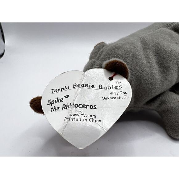 TY Beanie Baby Babies Plush Stuffed Animal Spike Rhinoceros Rhino 1999 - Picture 6 of 8